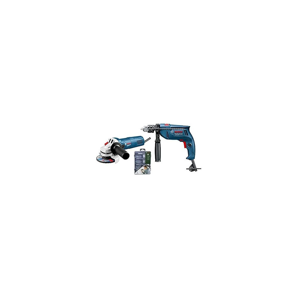Bosch Ace UAE GSB1300 550 W Impact Drill Blue Plus Angle Grinder