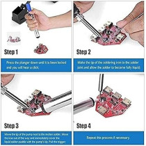Abbas Ali Professional Desoldering Pump Suction Tin Gun Soldering Sucker Pen Removal Vacuum Soldering Iron Desolder Welding Hand Tools