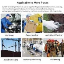 Abbas Ali Blue Dotted Double Sided Cotton Hand Gloves For Industrial And Indore, 24pcs