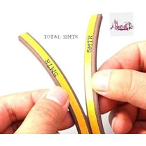 Abbas Ali Weather Rubber Seal Weather Strip Foam Tape 10 Meter- D -Shaped Epdm Foam Seal, Door Window Anti-Collision Self-Adhesive Rubber High Strength Tape System, Soundproofing Draft Stopper