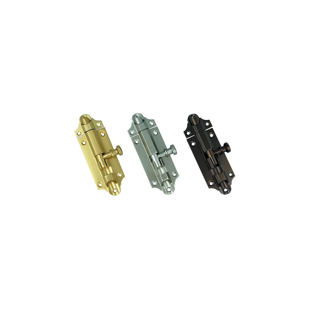 Abbas Ali Aluminium Fancy Tower Bolt, Silver