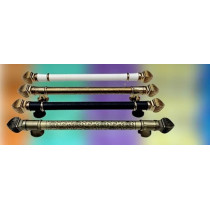 Abbas Ali Modern And Stylish Wooden And Glass Door Handles, Sets Of 2 Pieces, 1000mm, Black