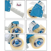 Abbas Ali Heavy Duty Tape Dispenser With 6Pcs Clear Packing Tape, 100 Yard