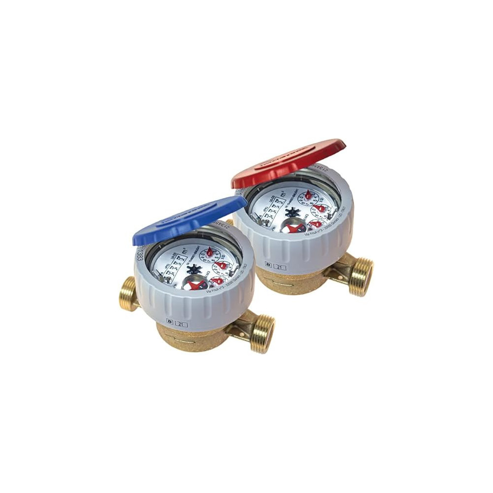 Abbas Ali 2/4 Inch Water Meter with Brass Cover DN20, Reliable and Durable Water Flow Measurement