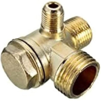 Abbas Ali Non-Return Valve Oil Free Air Compressor Zinc 1/4 Inch x 3/8 Inch