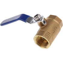 Abbas Ali Brass Valve Water Air Pipe Hose Valve Pipe Fitting Blue Handle F-1/2 Inch