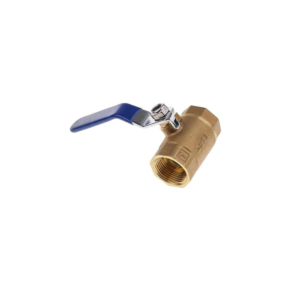 Abbas Ali Brass Valve Water Air Pipe Hose Valve Pipe Fitting Blue Handle F-1/2 Inch