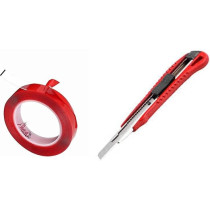 Abbas Ali Heavy Duty Double Sided Tape, Strong Adhesive, Waterproof Removable Double Sided Mounting Tape For Carpet Fixing, Home Office Wall Decoration, Diy Crafts With 9Mm Knife (15Mm X 5M)