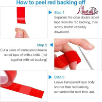 Abbas Ali Heavy Duty Double Sided Tape, Strong Adhesive, Waterproof Removable Double Sided Mounting Tape For Carpet Fixing, Home Office Wall Decoration, Diy Crafts With 9Mm Knife (15Mm X 5M)