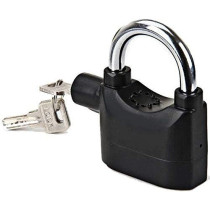 Generic Motorbike Alarm Motion Sensor Security Waterproof Bike Padlock, Black