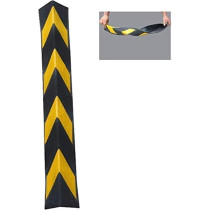 Abbas Ali Car Parking Protector Garage And Warehouse Columns Wall Warning Rubber Corner Guard, Bumper Protectors And Anti-Scratch Rubber, Yellow & Black, Corner Guards, 80 x 9 x 9 Cm