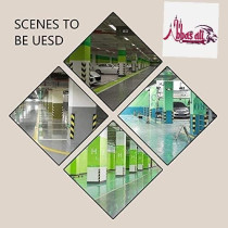 Abbas Ali Car Parking Protector Garage And Warehouse Columns Wall Warning Rubber Corner Guard, Bumper Protectors And Anti-Scratch Rubber, Yellow & Black, Corner Guards, 80 x 9 x 9 Cm