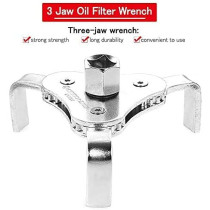 Abbas Ali Three-Jaw Wrench 2 Way 3 Leg Oil Filter Wrench Heavy Duty Car Truck Adjustable 63-102mm Two Way Oil Filter Key