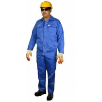 Abbas Ali Twill Cotton Blue Paint And Shirt, 3XL