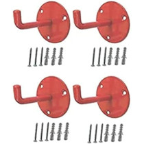 Abbas Ali Fire Extinguisher Hook Mount Extinguisher Bracket Wall Hanging Clip Red Color, 4