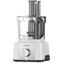 Kenwood Food Processor 1000W Multi-Functional With 3L Bowl, 2 Stainless Steel Disks, Blender, Grinder Mill, Whisk, Dough Maker FDP65 400Wh, White