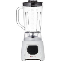 Moulinex Blender 1.5 Litre, With Ice Crush Technology And 2 Grinder And Chopper Accessories, 450 Watts, White, LM2B3127