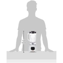Moulinex Blender 1.5 Litre, With Ice Crush Technology And 2 Grinder And Chopper Accessories, 450 Watts, White, LM2B3127