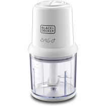 Black & Decker 300W 500ml, 2 Speed Vertical Chopper for Chopping, Mincing Pureeing, White, SC310-B5