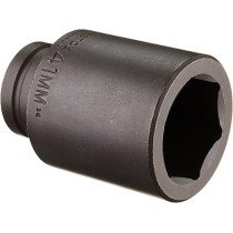 Abbasali Black Impact Deep Socket 3/4 Inch, Pack Of 12 PT, 41mm
