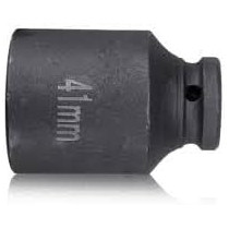 Abbasali Black Impact Deep Socket 3/4 Inch, Pack Of 12 PT, 41mm