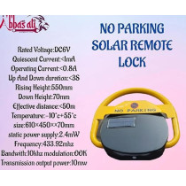Abbasali Automatic Remote Control Parking Lock, Private Car Parking Latch, Charged By Power Cable And Solar Panel