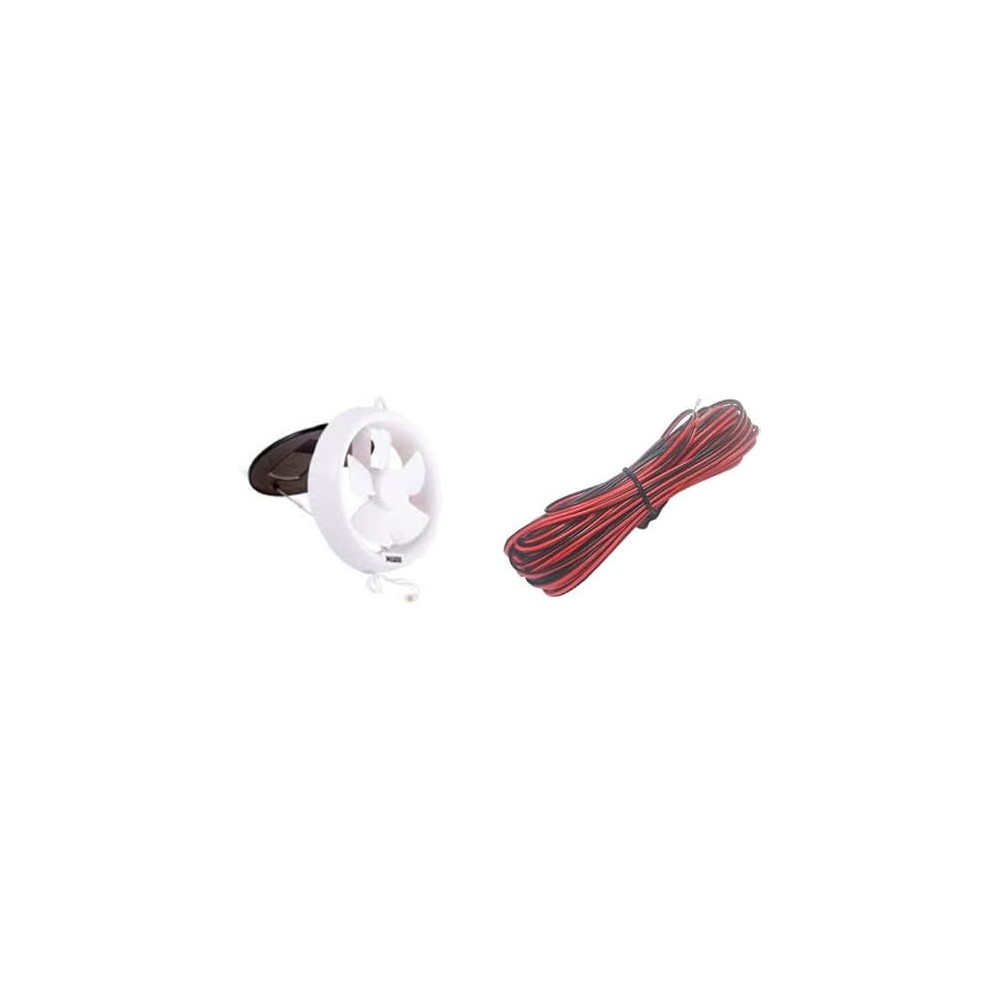 Abbasali Exhaust Fan Round Used In Kitchen And Bathroom With 2 Meter R/B Cable With 1 Year Warranty, 6 Inch Inch For Bathroom
