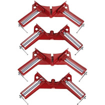 Generic 4Pcs 90 Degree Right Angle Clamp Mitre Clamps Corner Picture Holder Woodwork For Woodworking Tool