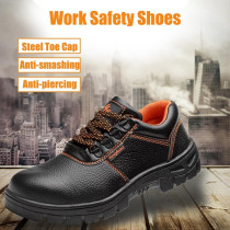 Abbasali Steel Toe Light Weight Safety Shoes For Men, Slip Resistant, Comfortable And Antistatic Shoes For Construction, Cleaning, Industries, Warehouses With 2 Pair Socks And Gloves, 42 EU