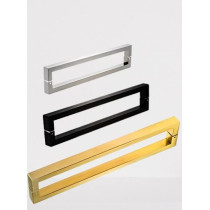 Abbasali Pull Handle For Glass Door And Wooden Door, Sliding Door Handle, Easy To Install C Type Square 40 X 20, 800mm, Gold