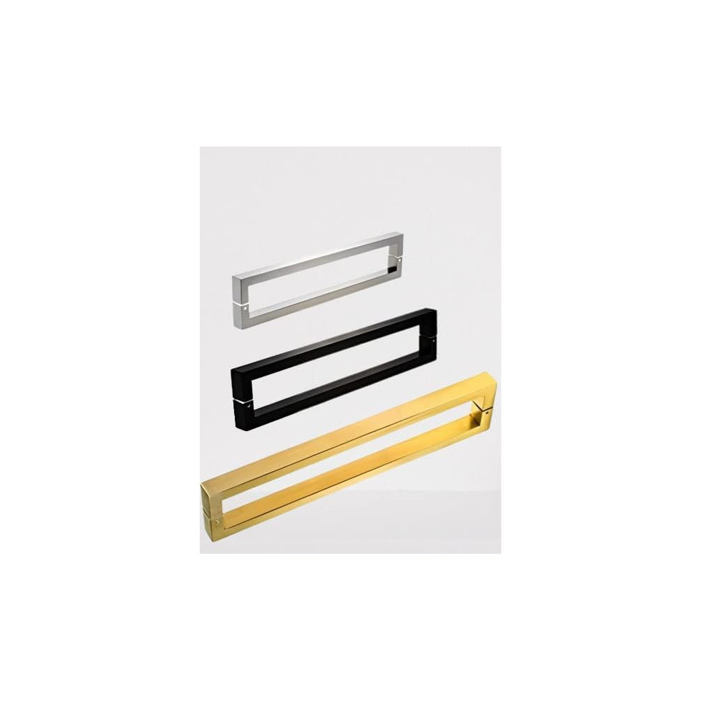 Abbasali Pull Handle For Glass Door And Wooden Door, Sliding Door Handle, Easy To Install C Type Square 40 X 20, 800mm, Gold