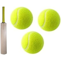 Abbasali Cricket Bat With 6 Pcs Tennis Ball Set
