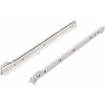 NJM White Drawer Railing Runner Slides, 16 Inch Length