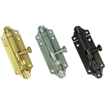 Abbasali Aluminium Fancy Tower Bolt, Black