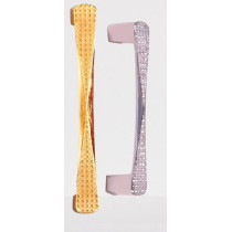 Abbasali Door Handles Crystal Kitchen Cupboard Cabinet Drawer, Set Of 2 Pieces, Model 6811-96, Rose Gold