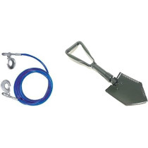 Abbasali Compact Convenient Steel Towing Rope With Folding Showel