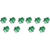 Abbasali 1/2 Inch Outer Hex Male Threaded PPR Pipe Plug End Cap Garden Hose Water Pieces, 10 Pcs