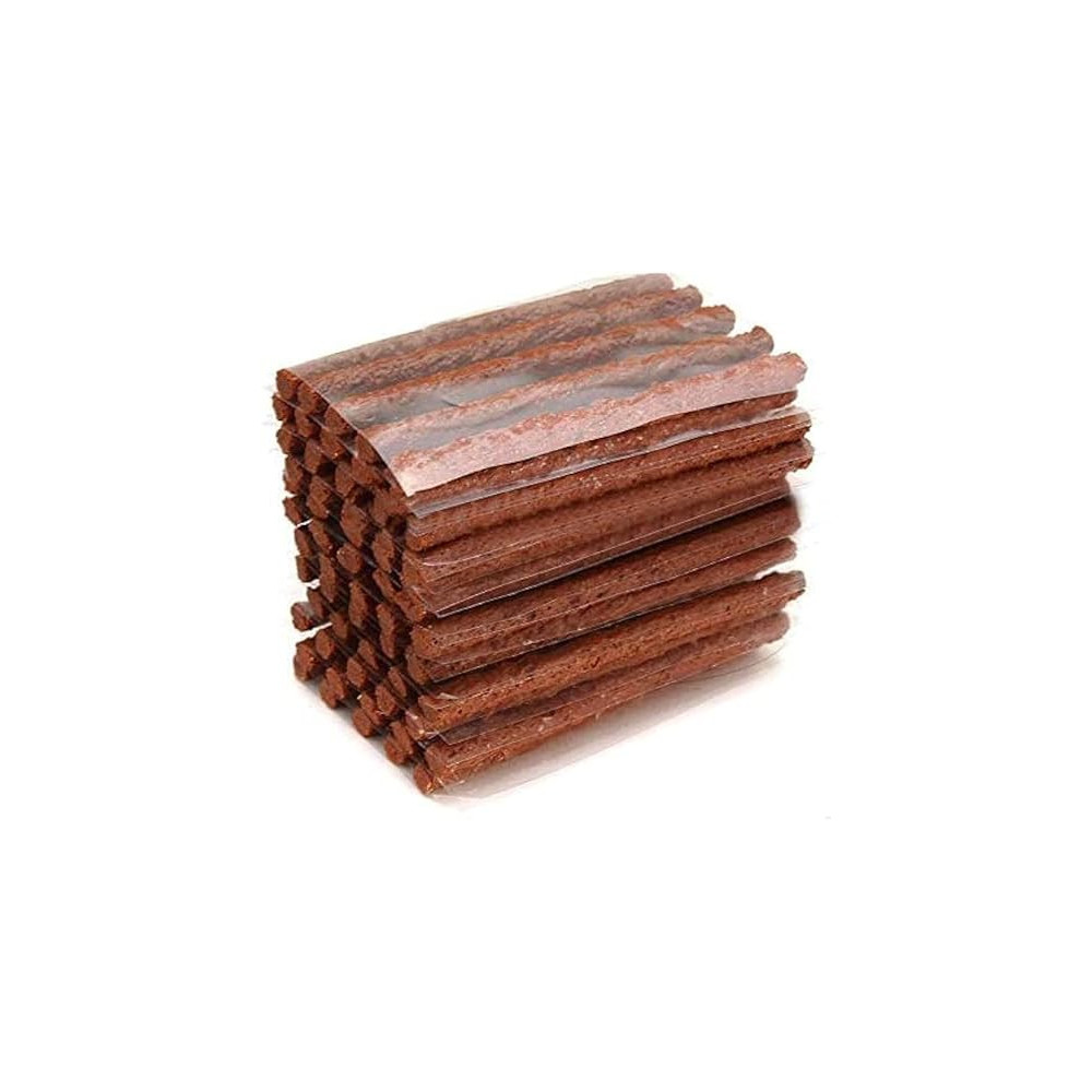 Abbasali 50Pcs, 10 Cm Brown Tire Rubber Strip, Tire Repair Plug, Tubeless Seal Patch For Tyre Repairing