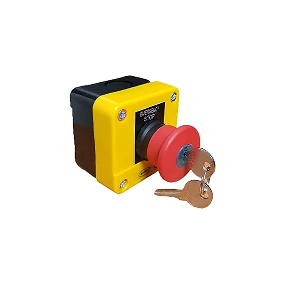 Abbasali Emergency Stop Push Button Switch, Panic Switch With Keys