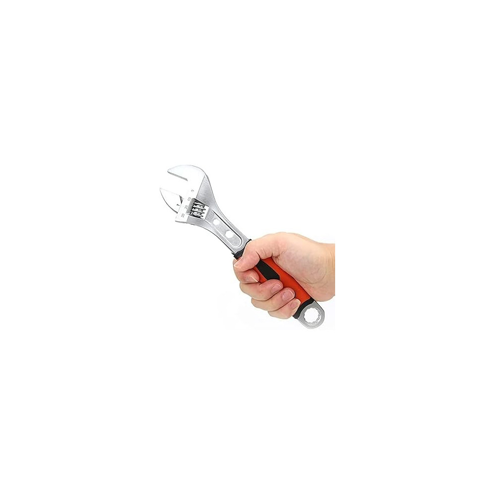Abbasali Adjustable High Hardness Adjustable Wrench, High Efficiency Hand Wrench, Machine For Plumbing, 6 Inch