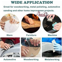 Abbasali 10 Pcs Wet And Dry Sandpaper With 2Pcs Sanding Block Sander For Wood Furniture Finishing, Metal Sanding And Automotive Polishing Grit Sanding Paper, Google And Gloves With 600 Grit