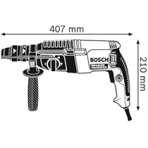 Bosch Rotary Hammer with Rotation and Impact Stop for Versatile Drilling and Chiselling, GBH 2-26 DRE