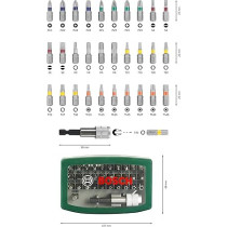 Bosch 32Pcs Screwdriver Bit Set, Multi-Colour