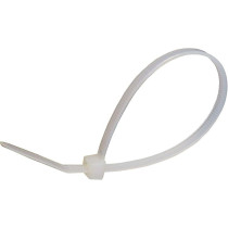 Abbasali 200 x 2.5mm White Cable Ties
