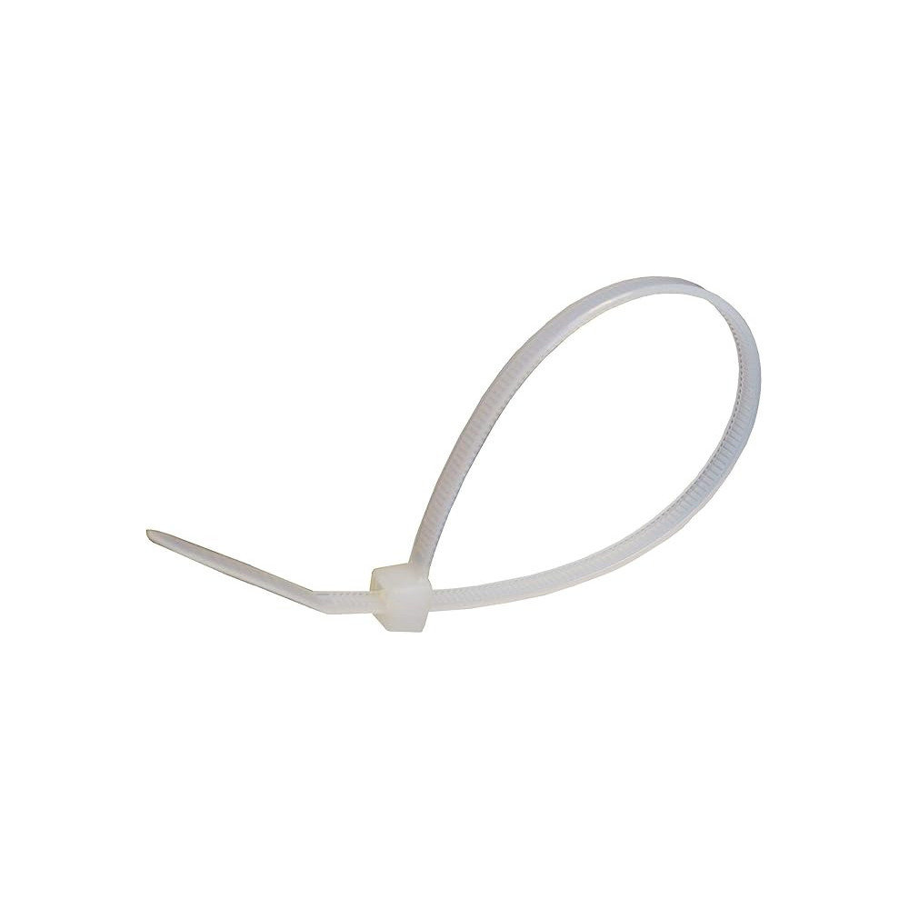 Abbasali 200 x 2.5mm White Cable Ties