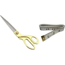 Abbasali Professional 10 Inch Heavy Duty Scissors For Leather Sewing Shears For Tailoring Industrial Strength High Carbon Steel Tailor Shears With Measuring Tape For Cloth