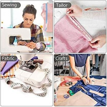 Abbasali Professional 10 Inch Heavy Duty Scissors For Leather Sewing Shears For Tailoring Industrial Strength High Carbon Steel Tailor Shears With Measuring Tape For Cloth