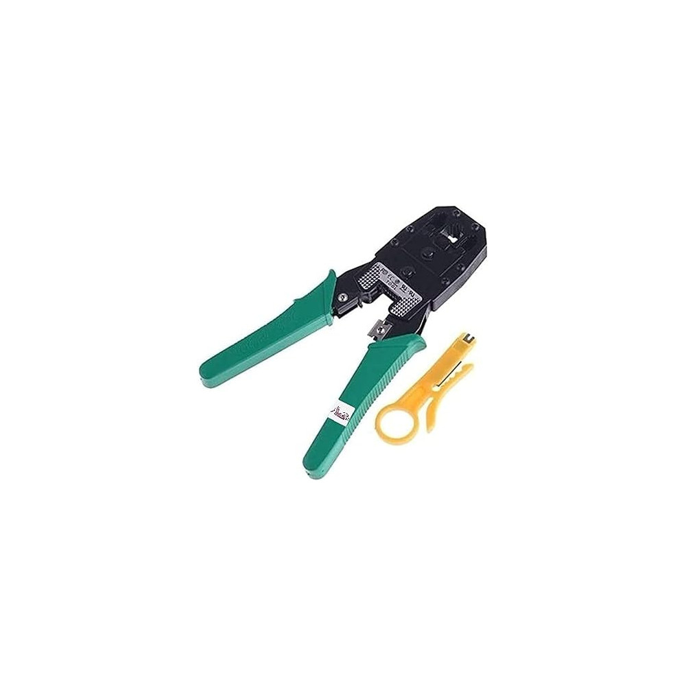 Abbasali Versatile Crimping Tool With Non-Slip Grips, Safety Lock, Ideal for Electrical, Automotive, and Network Applications