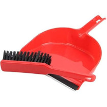 Generic Durable Dustpan And Brush Set, Polymer Construction, Dust Clearing And Picking Tool Perfect For Home Or Office Use, Accommodates Any Broom/Hand Brush