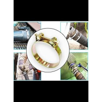 Abbasali T-Bolt Hose Clip Zinc Plated Pack Of 10 Pieces, 64-67mm